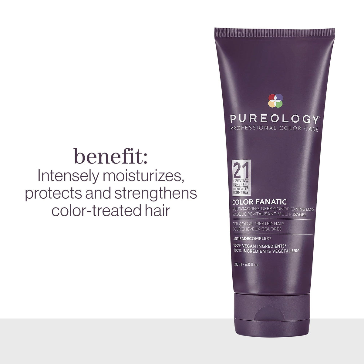 Pureology creamy mask texture close-up illustrating rich moisture delivery