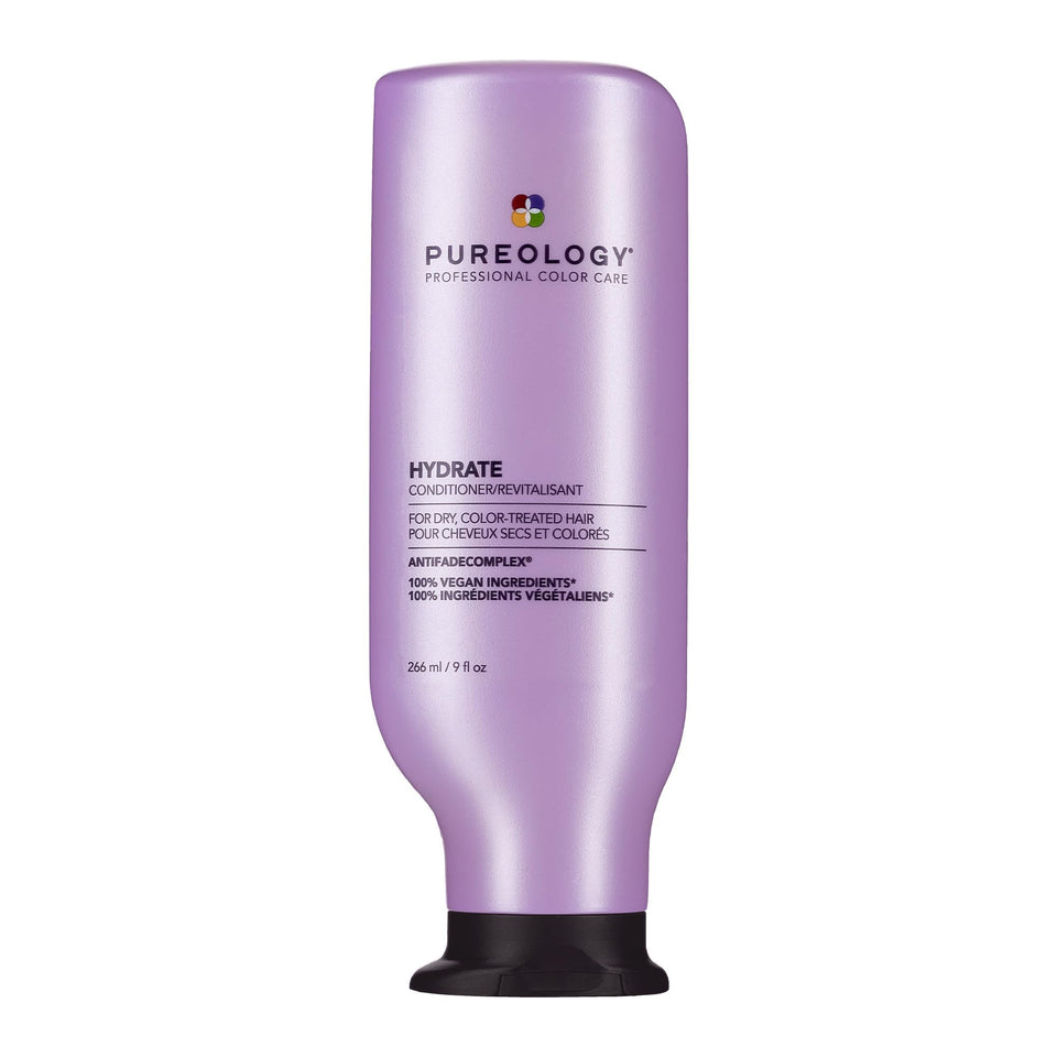 Pureology front bottle showing packaging and easy-identify branding benefit: salon-quality hydration