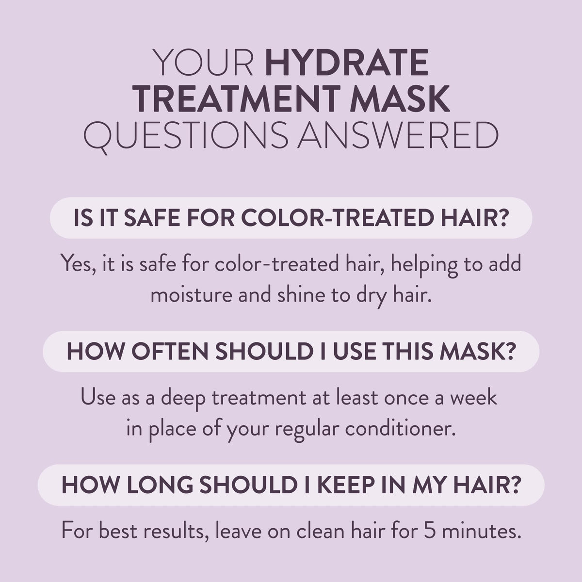 Pureology mask with shampoo and conditioner promoting matched system benefit