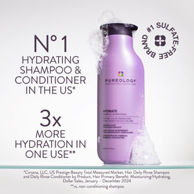 Pureology pump and cap close-up highlighting easy dispensing