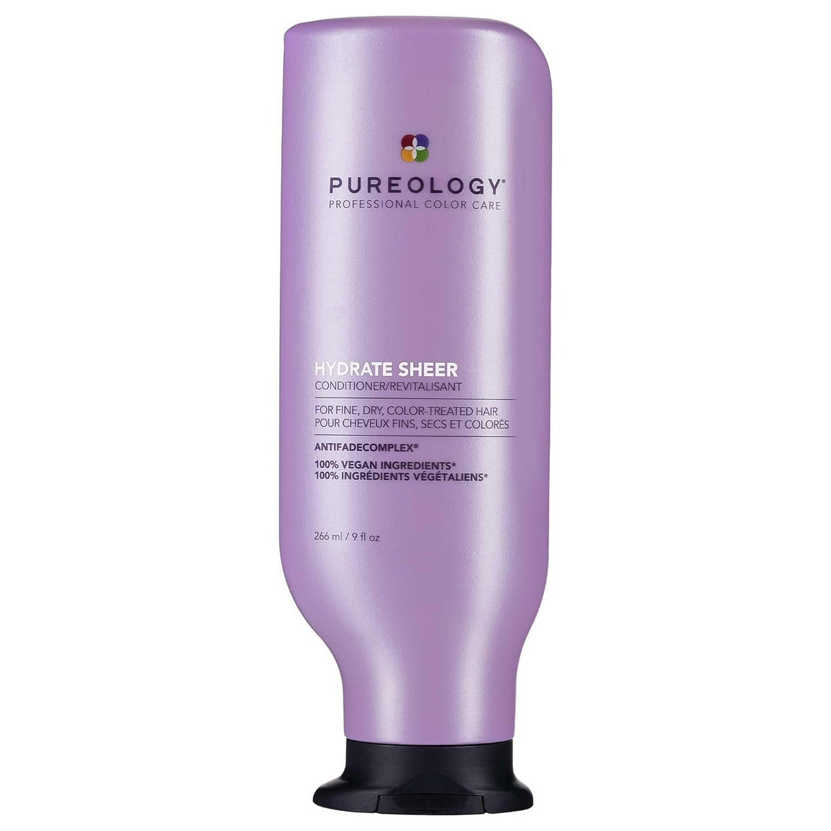 Pureology front packaging showing bottle and label for easy identification and shelf appeal