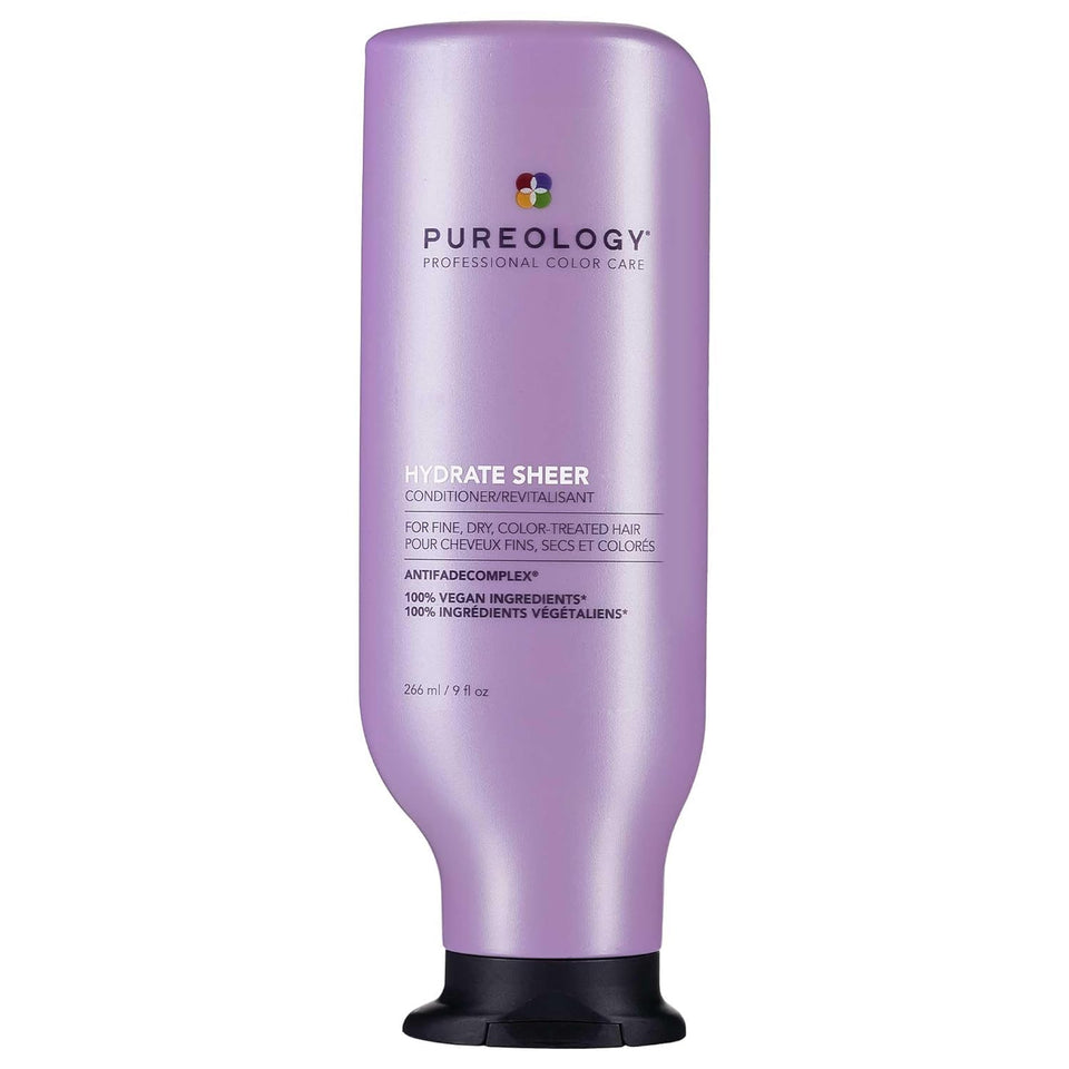 Pureology front packaging showing bottle and label for easy identification and shelf appeal
