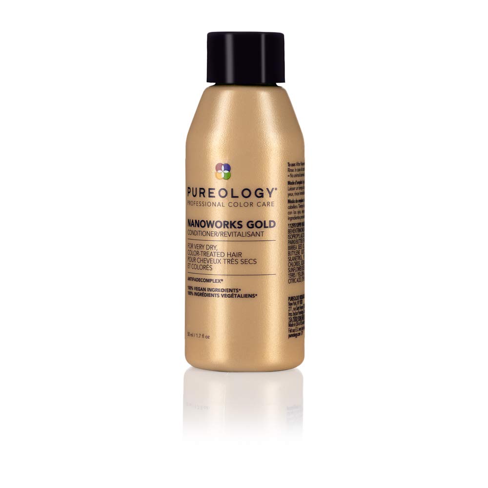 Pureology in salon setting showing professional results and nourished hair