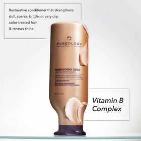 Pureology pump detail highlighting dispensing control and ease of use