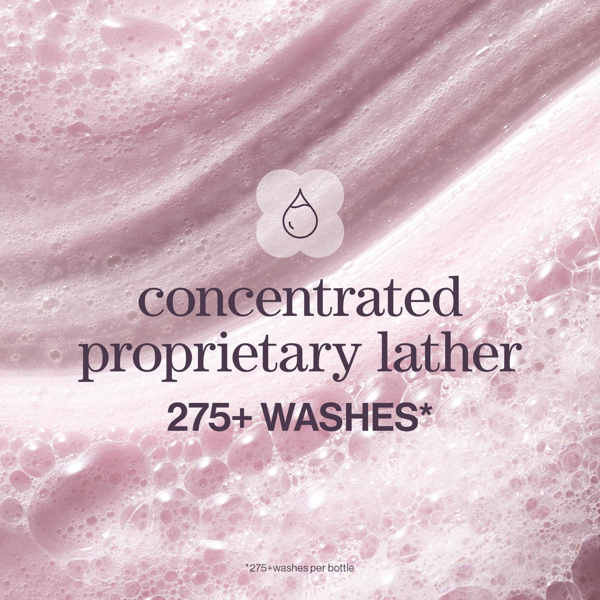 Pureology shampoo in-use in shower creating lift at roots and gentle cleansing
