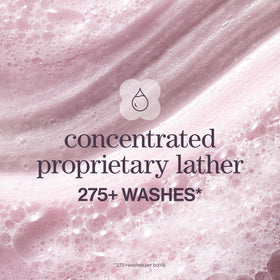 Pureology shampoo in-use in shower creating lift at roots and gentle cleansing