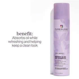 Pureology aerosol nozzle close-up illustrating precise spray control and even application