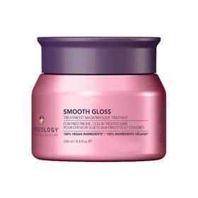 Pureology jar front packaging showing brand and smoothing mask benefit
