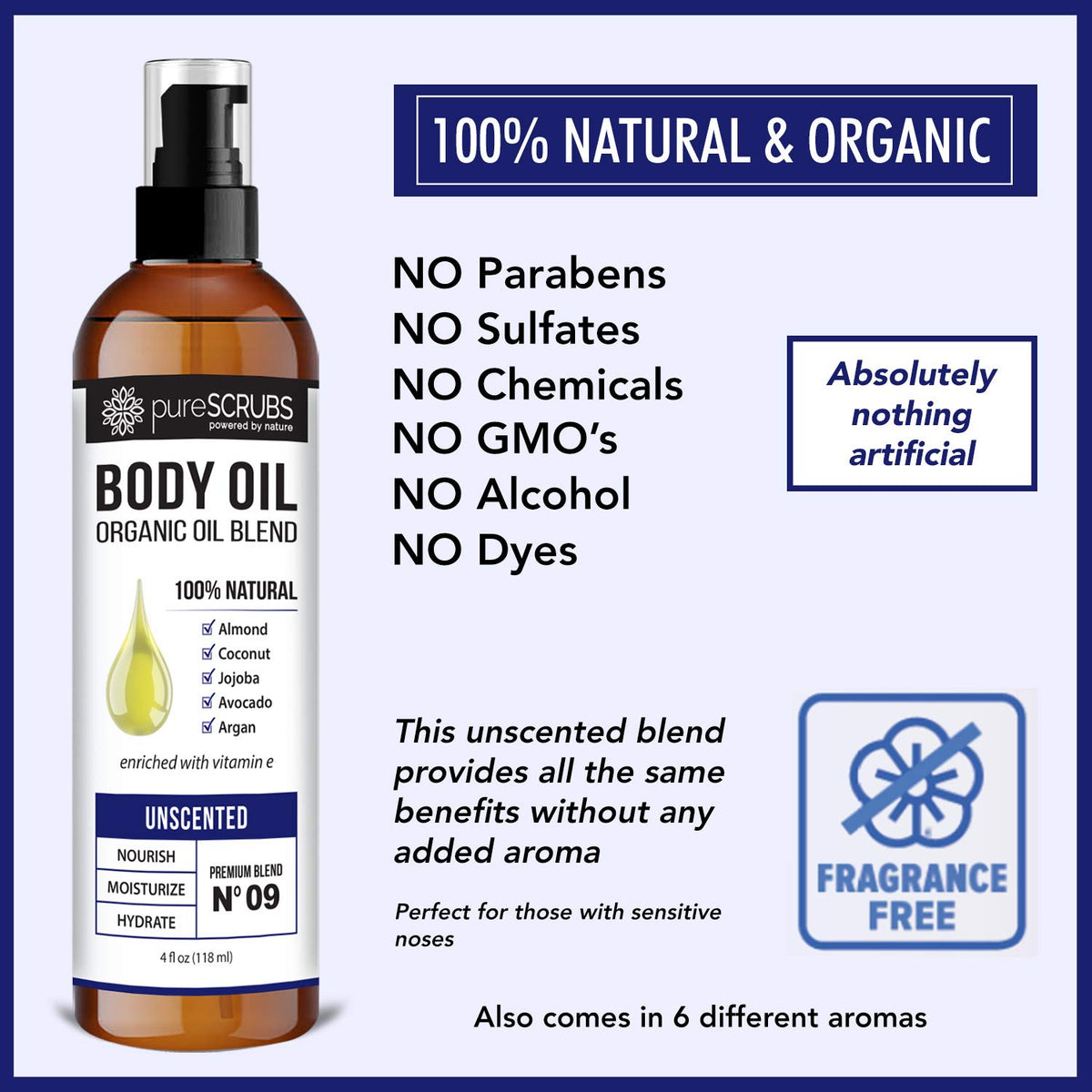 pureSCRUBS bottle on bathroom counter suggesting daily skincare routine convenience
