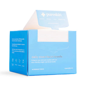 pureskin front packaging showing 50-count box and branding for convenient storage