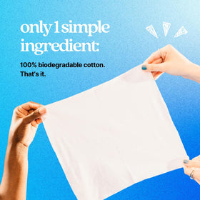 pureskin towel in use gently patting a clean face for hygienic drying