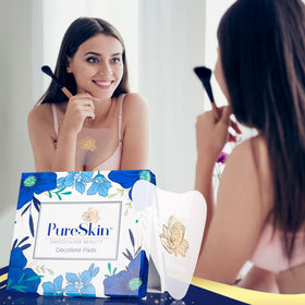 PureSkin lifestyle image of pads used at bedtime for overnight smoothing