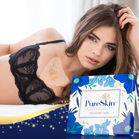 PureSkin pad on hand for size and scale comparison benefit