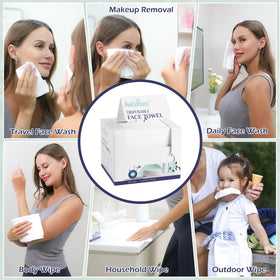PureSoftness product label showing 100% cotton and biodegradable benefits
