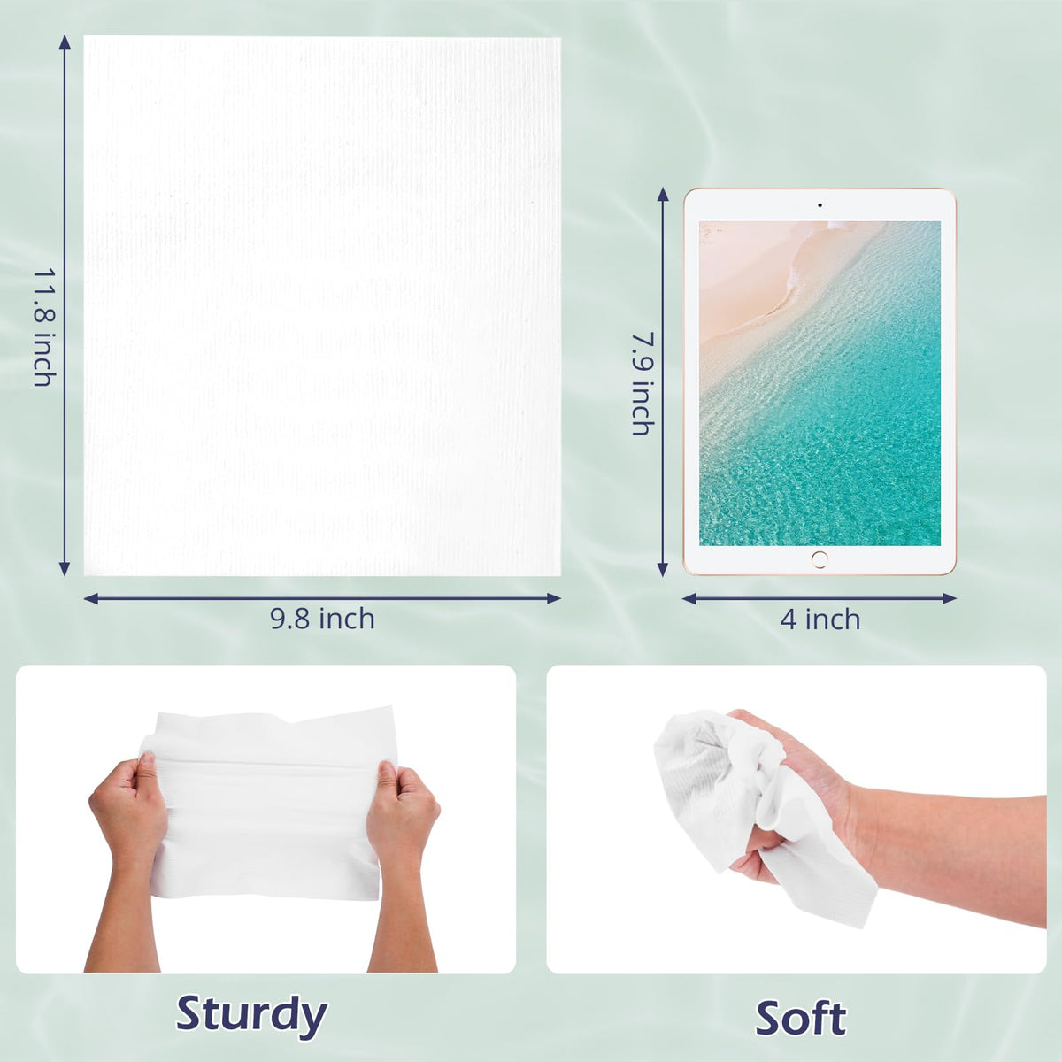 PureSoftness towel removing makeup demonstrating effective, gentle cleansing