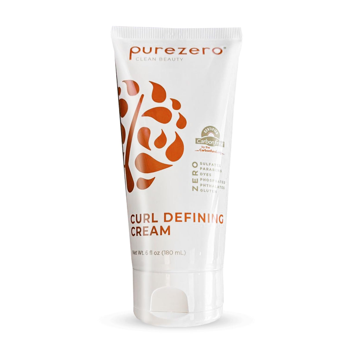 Purezero being applied to damp curls demonstrating frizz control and curl definition