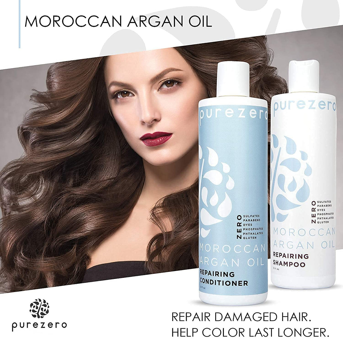 Purezero argan oil texture drop showing nourishment for hair shine