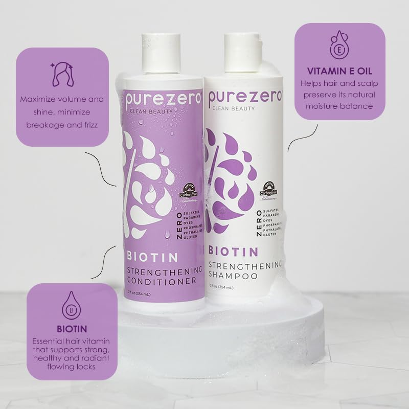 Purezero bottles held in hand illustrating true 12 fl oz scale