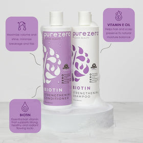 Purezero bottles held in hand illustrating true 12 fl oz scale