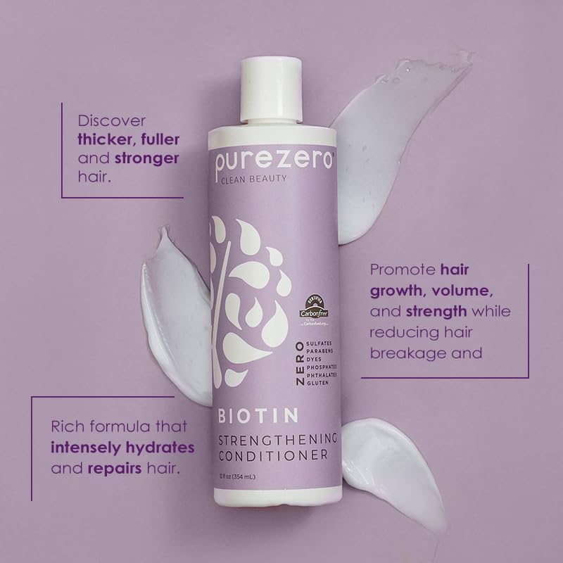 Purezero conditioner creamy texture that hydrates and detangles