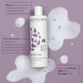 Purezero shampoo pump dispensing product for easy, controlled use
