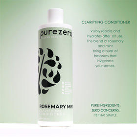 Purezero conditioner cream texture shot showing lightweight moisture and detangling