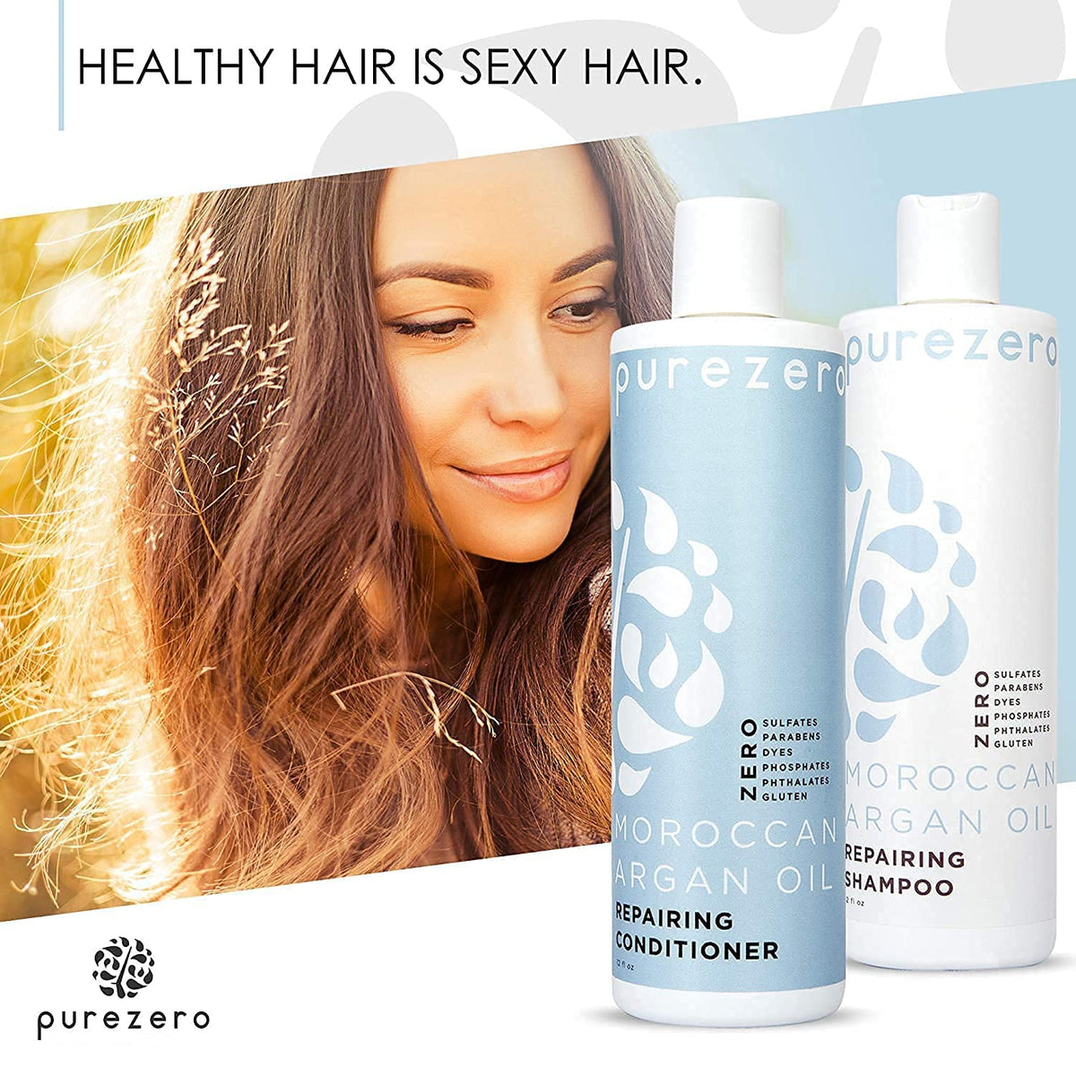 Purezero conditioner creamy texture close-up for smoothing benefit