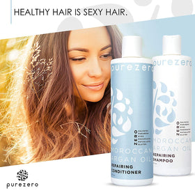 Purezero conditioner creamy texture close-up for smoothing benefit