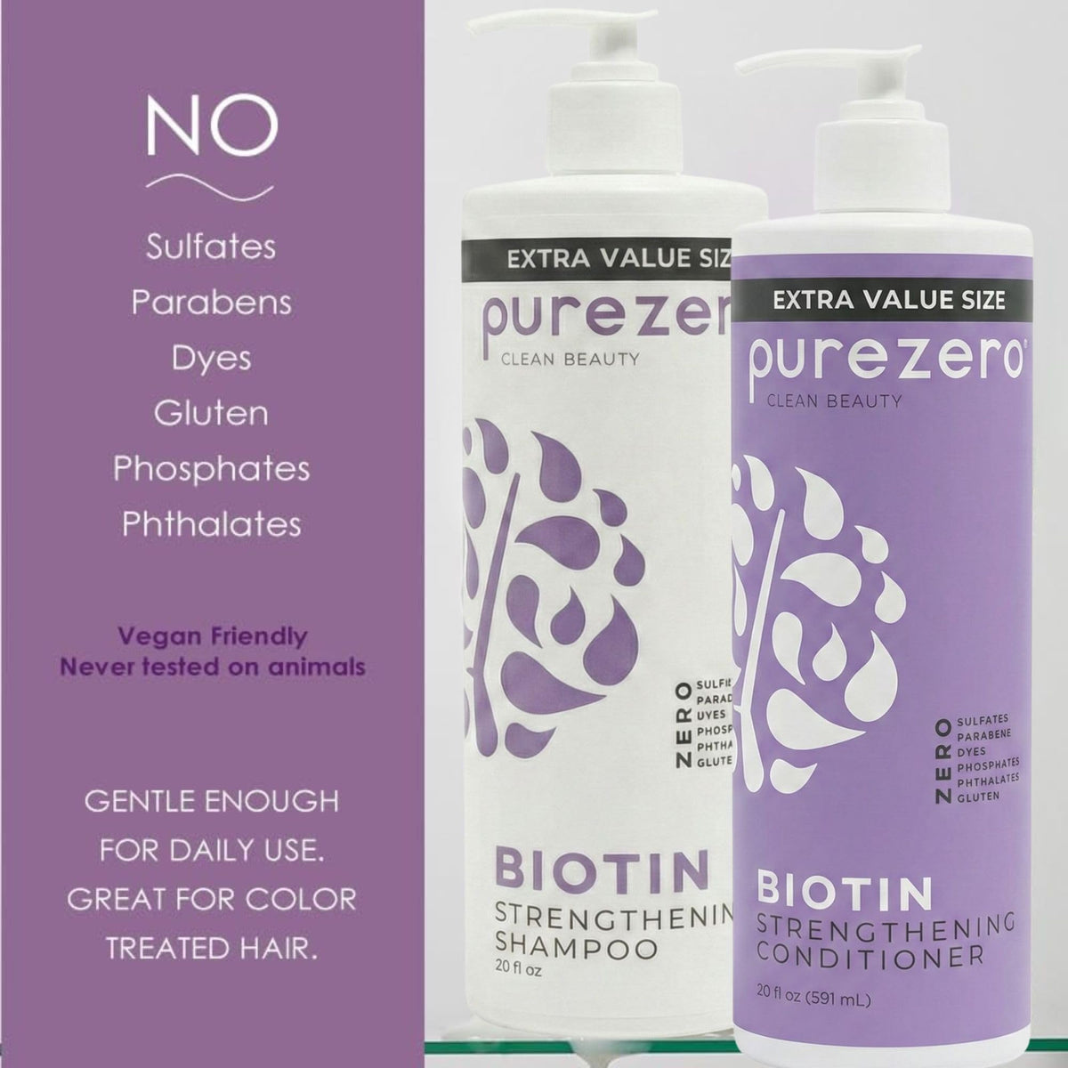 Purezero set in bathroom lifestyle conveying fresh routine and manageability
