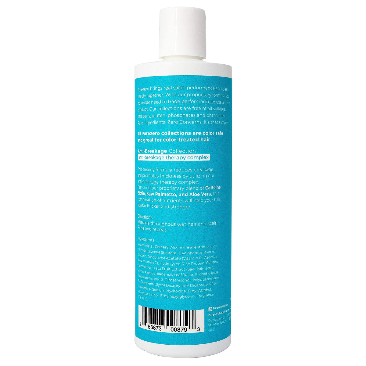 Purezero lifestyle styling result showing fuller-looking hair and natural shine