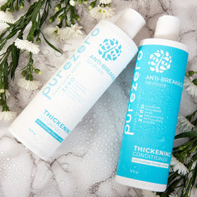 Purezero shampoo foam texture demonstrating gentle lather and effective cleansing