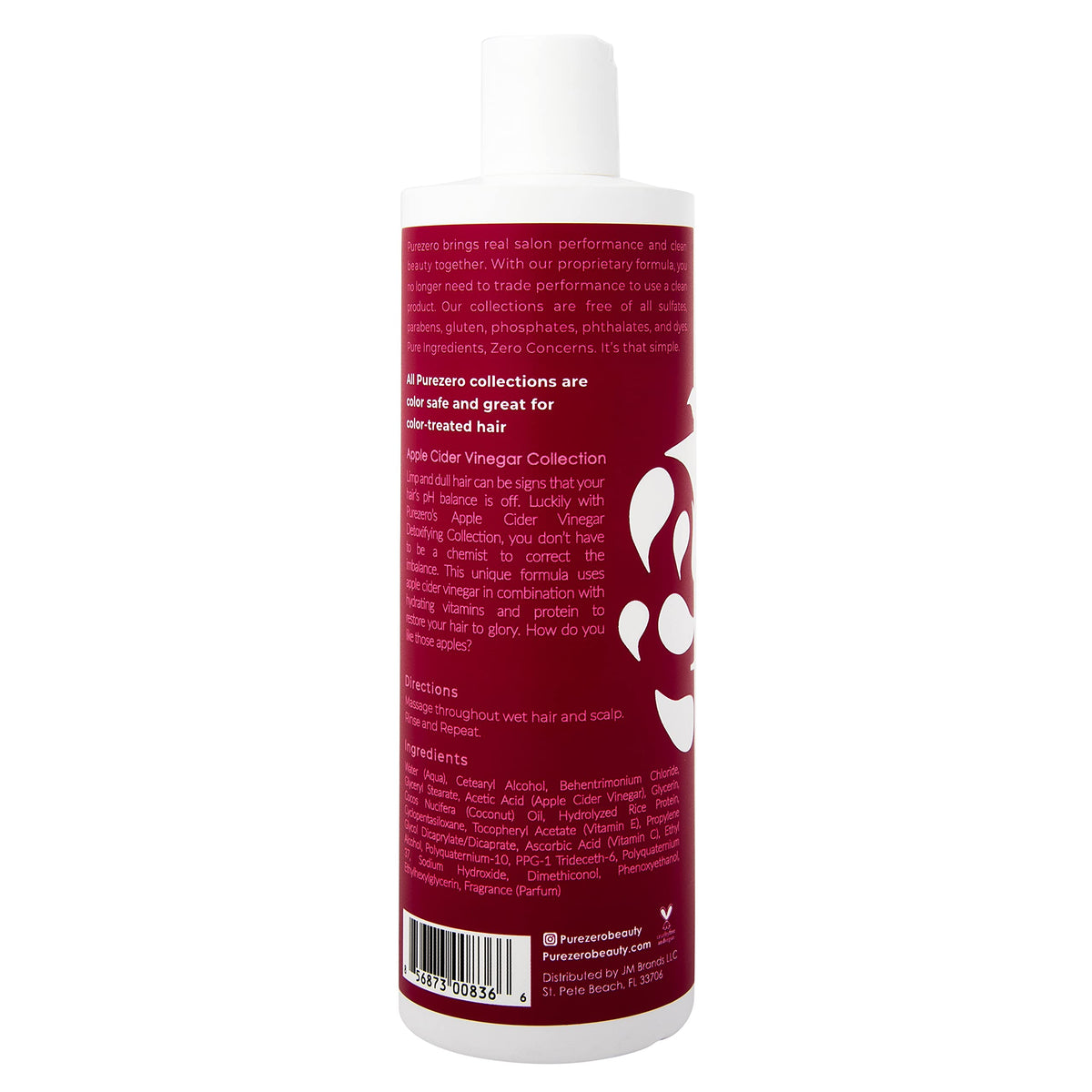 Purezero bottle held in hand for scale, shows size and ease of use