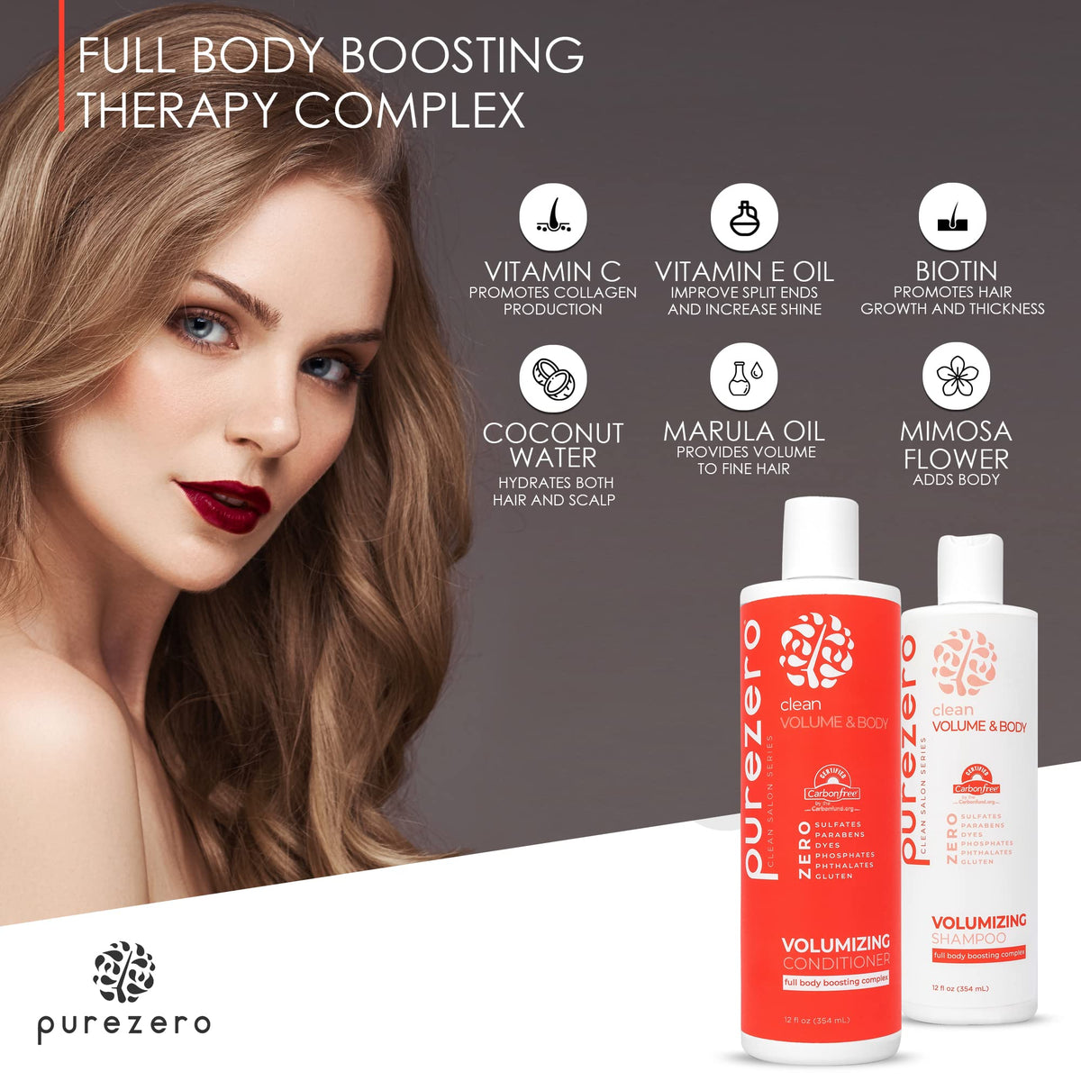 PureZero shampoo lather texture illustrating gentle foam and effective cleansing