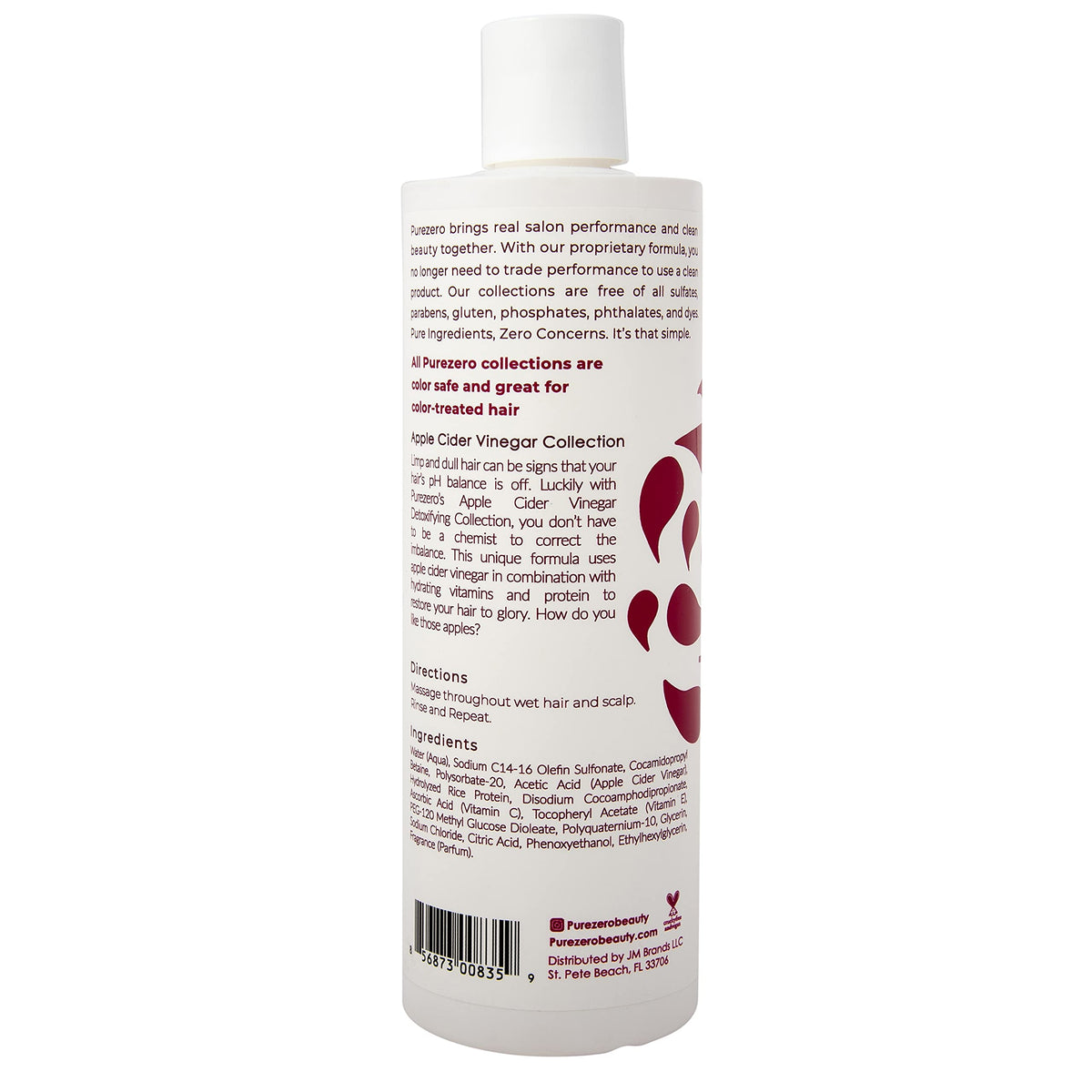 Purezero in-shower lather on hair, illustrates effective buildup removal