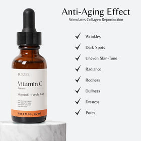 Purify applied on hand illustrating fast absorption and visible glow benefit