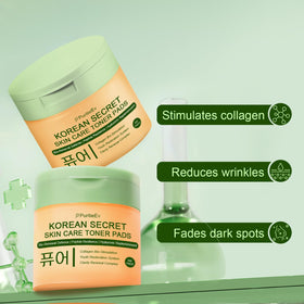 PuritieEv open jar with stacked pads showing convenience and quantity benefit