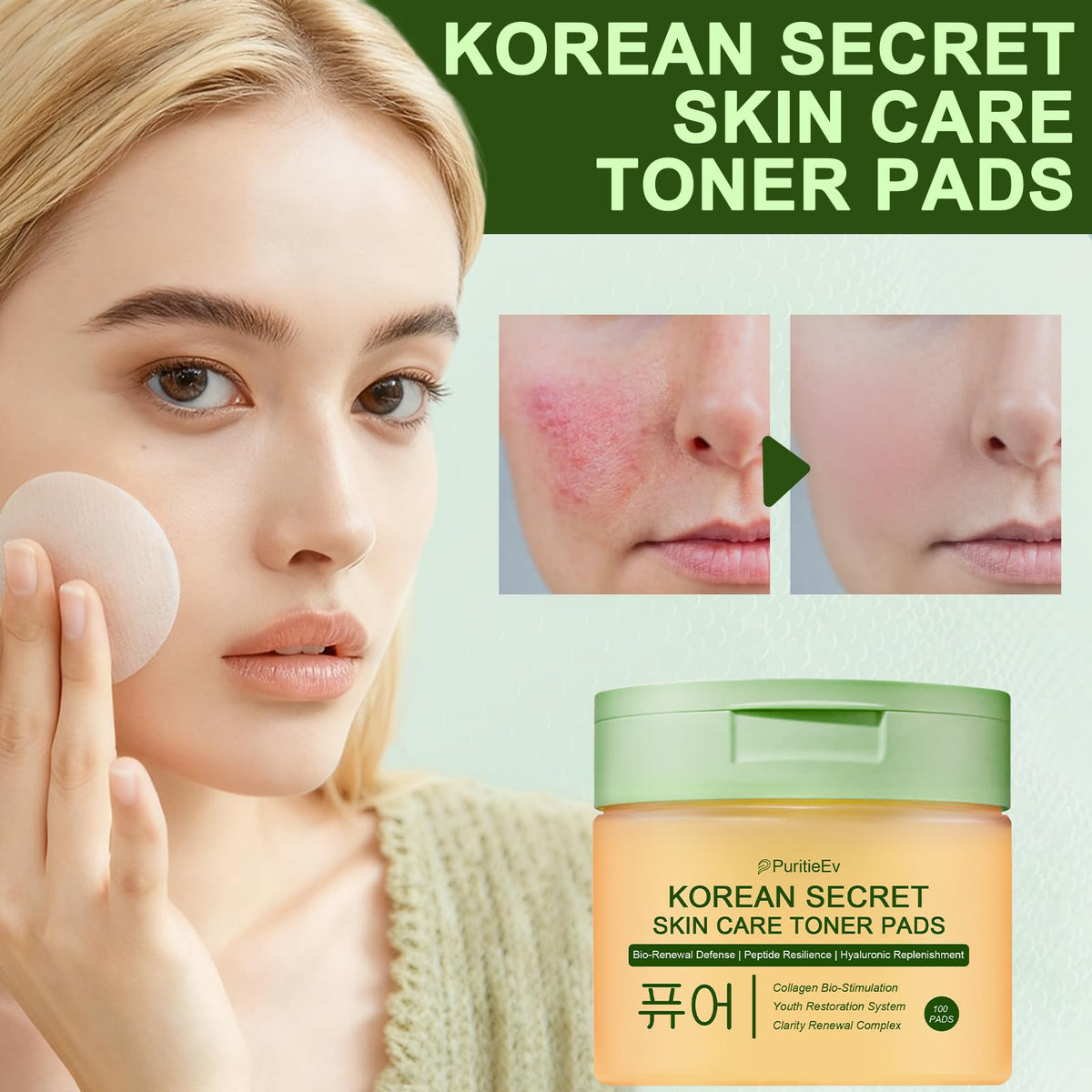 PuritieEv used in a morning skincare routine illustrating easy daily use
