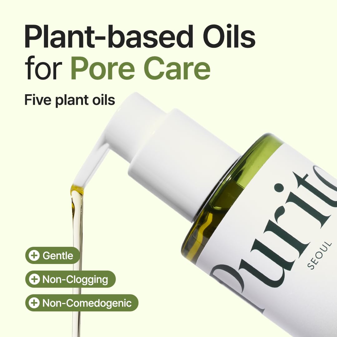 PURITO cleansing oil in bathroom lifestyle scene promoting gentle daily routine