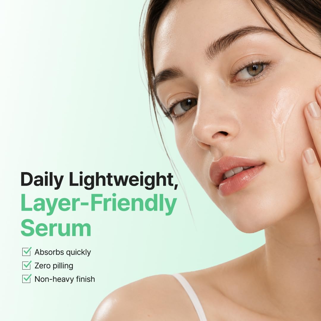 PURITO applying serum to cheek to soothe redness and relieve irritation benefit