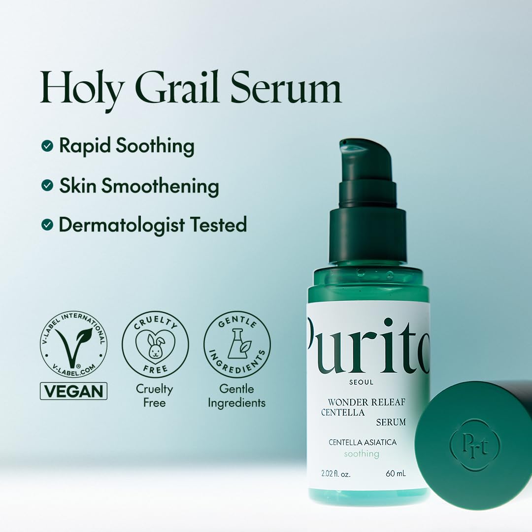PURITO close-up label with ingredient list, transparency benefit