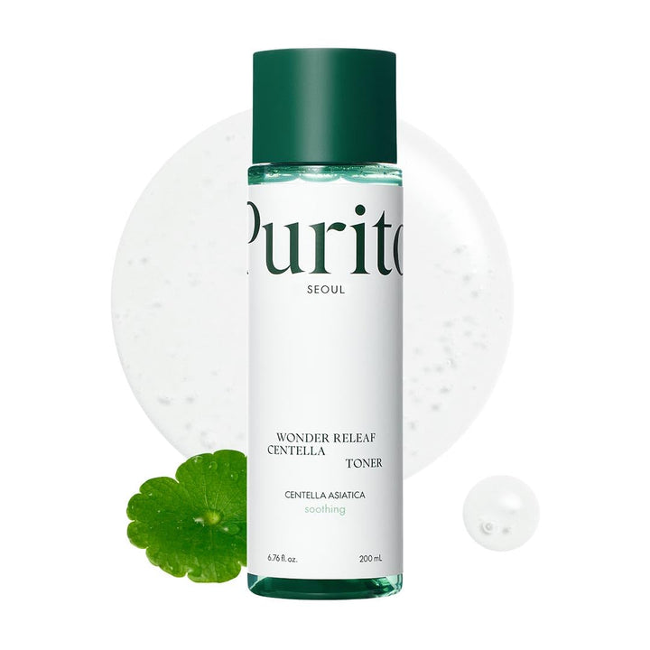 PURITO front bottle showing clean packaging and calming benefit