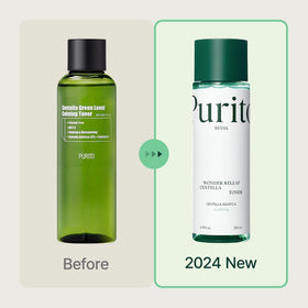 PURITO close-up of toner texture highlighting lightweight hydration