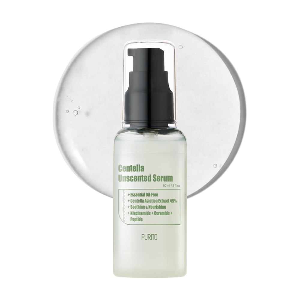 PURITO front packaging showing product benefits and unscented label