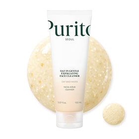 PURITO front packaging of oat polish cleanser shows label clarity and benefits