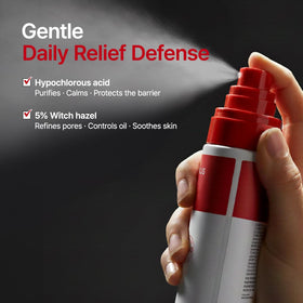 PURITO in bathroom routine showing toner-step convenience and portability