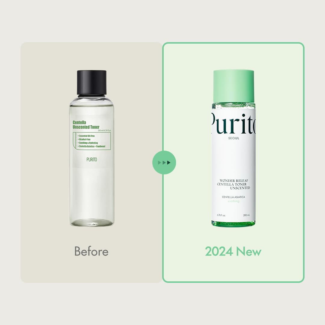PURITO label close-up highlighting Centella ingredient and clarity