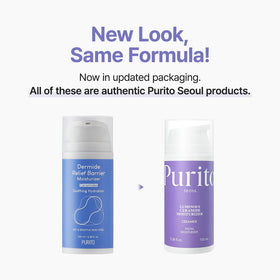 PURITO moisturizer in bathroom setting conveying daily routine compatibility
