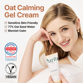 PURITO close-up of gel-cream texture highlighting quick-absorbing hydration
