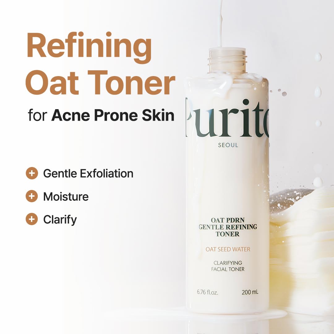 PURITO poured toner texture demonstrating lightweight absorbent finish