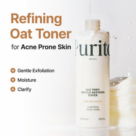 PURITO poured toner texture demonstrating lightweight absorbent finish